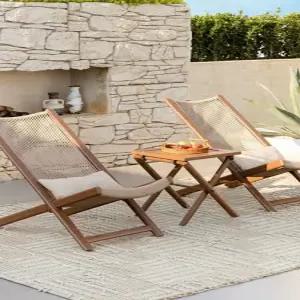 야외 등나무 의자 썬베드 라운지 별장 가구 테라스 발코니