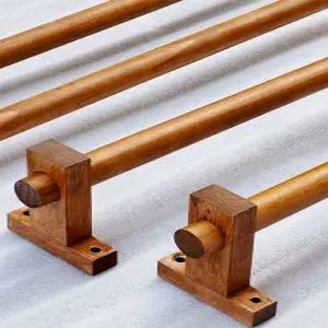 우드 커튼봉 커텐 커텐걸이 인테리어 커튼 한옥 브라켓