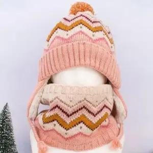 어린이겨울패션 레이브 어린이 목도리 모자 아동 겨울 방한세트