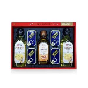 스팸 S8Y5M1I7 식용유 카놀라유 올리고당 선물세트 5ea 1박스