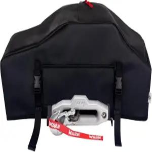 유도라 윈치 커버 자외선 차단 방수 보호 실내/외 액세서리 최대 13500파운드(블랙)의 전기 위한 내후성