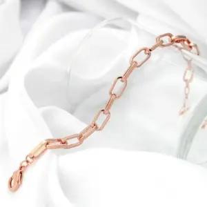 생일선물팔찌 로즈골드 베이직 볼드 체인 패션 팔찌 14kgp