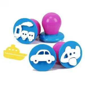 키즈맘아트 도장놀이 에그 스탬프 4종세트 (이동수단)