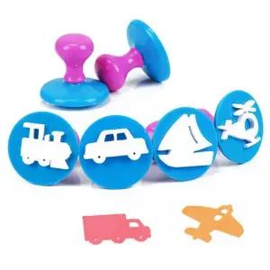 키즈맘아트 도장놀이 라인 스탬프 6종세트 (이동수단)