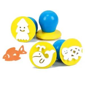 키즈맘아트 도장놀이 에그 스탬프 4종세트 (바다속이야기)