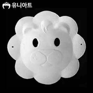 유니아트 종이탈 반가면 (5개입) (19.사자탈)