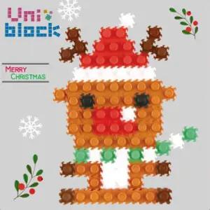 유니블럭 3500 크리스마스 만들기 루돌프 (UB036)