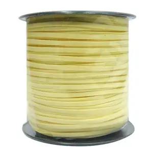 유니아트 (끈) 롤 가죽공예끈 (대) (연노랑)