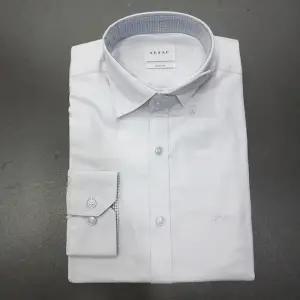 [예작]코튼폴리 긴팔남성드레스셔츠 카라소매배색 스냅단추(똑딱이) 슬림핏 YJ3FBS150