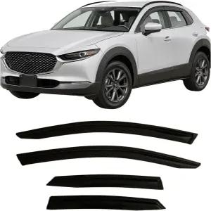2020-2026 마쓰다 CX-30 사이드 윈도우 바이저 디플렉터용 테이프 온 레인 가드 2.5S 셀렉트 스포츠 선호