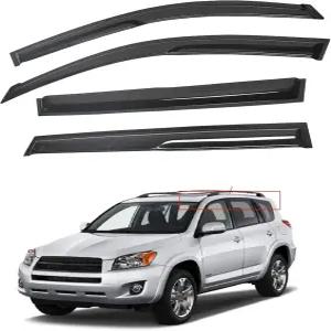 2006-2012 토요타 Rav4용 무니레이터 사이드 윈도우 통풍구 바이저 레인 가드 디플렉터 교체