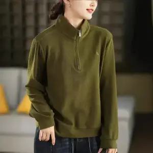 여친 겨울 트렌디 아이템 티 맨투맨 양면 오리털 기모 반집업 도톰한 풀오버 HT4