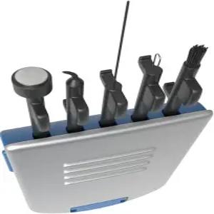 이지 도즈 5-in-1 보청기 일상 청소 도구 집이나 여행용 작은 키트 쉬운 검은색 사용하기 5피스 세트 BPA