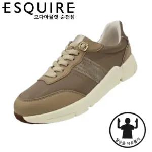 [에스콰이아][핸즈프리] 가볍고 착화감 좋은 손대지 않고 신는 발편한 여성 경량 스니