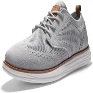 브루노 마크 남성용 니트플렉스 크래프트 메시 옥스포드 스니커즈 캐주얼 드레스 레이스업 경량 워킹화