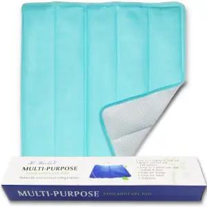 스 쿨링 매트 젤 콜드 부상 메쉬 원단 허리 어깨 무릎 배꼽 그린 18인치×18인치(녹색)용 핫 테라피 팩