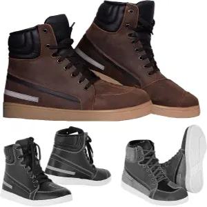 하이브 모토 가죽 모터사이클 슈즈 강화 토 및 힐 모터크로스 부츠 남성용 투어 레이스 미끄럼 방지 고무