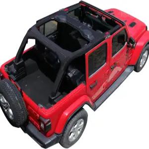 2018-2023 지프 랭글러 JL 무제한 4도어 외부 보호 액세서리 롤 케이지 풀 프로텍터 커버 블랙과 호환되는