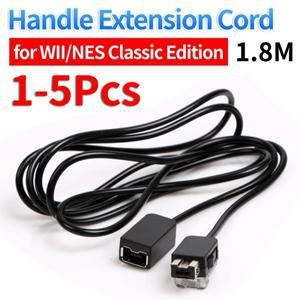 1-5피스 NES Wii호환 컨트롤러 용  Nintendo호환 클래식 미니 소형  1.8M 게임 연장 코드 케이블