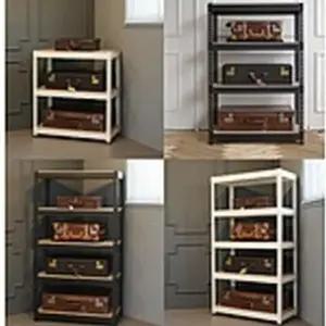 안전좌 흔들림 완화 받침대 원목 디자인 합판 선반 800 4단