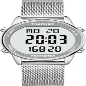 스테인리스 스틸 팔찌 스타일리시한 디자인 앱 없음 스텝 칼로리 거리 알람 카운트다운 타이머가 있는