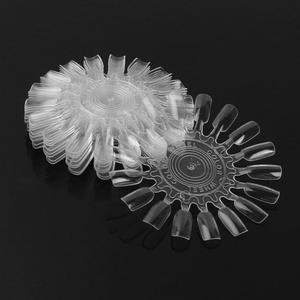 10개 투명한 18개 팁 디스플레이 플라스틱 네일 아트 팔레트 휠 연습용 보드 및 가용