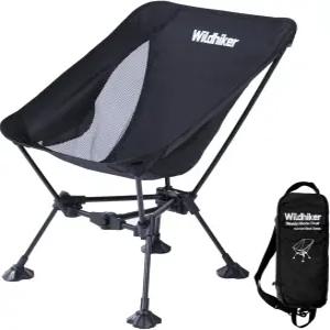 와일드하이커 초경량 백패킹 의자 - 파우치가 있는 컴팩트 캠핑 해변 하이킹 오토바이 여행 축제를 위한 큰