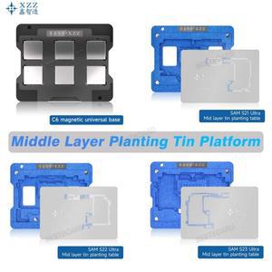 XZZ AR BGA 중간 레이어 Reballing 스텐실  호환 S21 S22 S23 S24  마더 보드 수리 도구 세트주석  심기