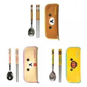 식기 슬림 도시락 얼굴 랜덤발송 캐릭터 수저 수저통 휴대용 위생 케이스