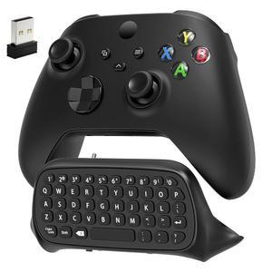 Xbox Series X /S, One /One Elite /2 컨트롤러용 키보드, USB 수신기가 있는 무선 게임 채팅패드 메시지