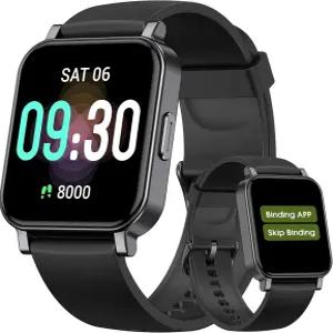 페도미터 워치 시니어 친화적인 앱/폰 필요 없음 스텝 카운터 칼로리/수면 트래커가 포함된 방수 피트니스