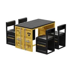 컨테이너 의자 테이블 스툴 복고풍 세트 인테리어 식당 식탁 바 숯불 창고 빈티지 커피