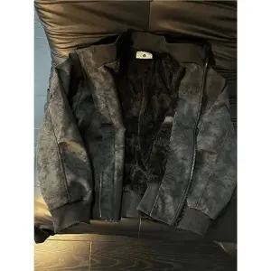 남자 가을 겨울 트렌디 아이템 점퍼 블루종항공 나염 PU가죽 재킷 기모 도톰 패딩 숏 차이나 솜저고리 HT4