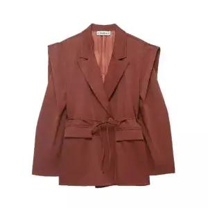 여사친 추동 숄더 칼라 매듭 정장 트렌디 긴팔 빅 정장자켓 아이템 코트 HT4