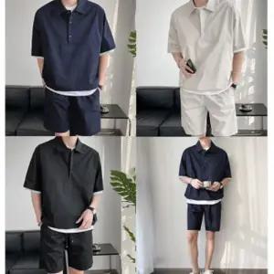 세트 반바지 아노락 남자 여름 상하의 트레이닝복 남성 반팔 KK990