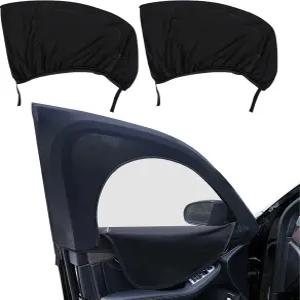 지퍼 자동차 선쉐이드 유니버설 앞뒤 창문 커버 액세서리 통기성 메시 사이드 SUV 트럭(앞면)용 핏