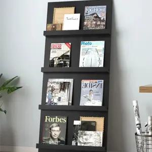 홍보물 잡지 게시대 꽂이 책장 거치대 매거진랙 가판대 선반