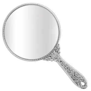 대형 원형 손거울 실버 컬러 휴대용 메이크업 화장 거울