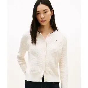 TOMMY HILFIGER 미니 케이블 티핑 가디건 (T22G0KCD030WT20AK) T22G0KCD030WT20AK 136890