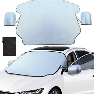 자동차용 진텐코 외장 윈드실드 선쉐이드 마그네틱 전면 유리창 커버 열 및 자외선 차단 기능