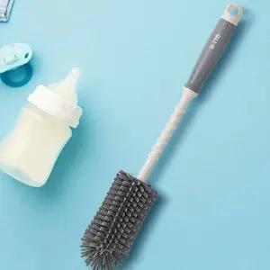 실리콘젖병솔 브러쉬 납작모 텀블러세척솔 젖꼭지물병