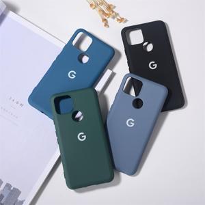 호환상품 Google Pixel 4XL 5 5A 4 용 TPU 케이스 액체 실리콘 커버 4A 4G 5G 쉘 Fundas Coque 소프트 백