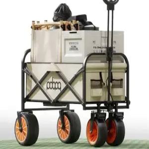 전동웨건 블랙(3KM) 배터리 전동카트 캠핑 캠핑카 전기