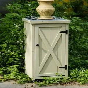 농기구 보관창고 방수 캐비닛 수납 농막 정원 야외 마당 수납함 원목색