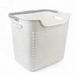 세탁물 보관 바구니 대형 빨래통 욕실 손잡이 통기성 가볍고 이동