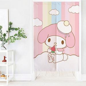 멜로디 디자인 바란스 입구 파티션 반 침실 커튼 차단 패브릭 장식 85X120