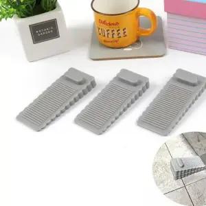 현관 방문 실리콘 도어 고정 스토퍼 그레이 1P