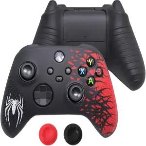 비우엔 미끄럼 방지 실리콘 보호 커버 스킨 엄지 그립 갭이 있는 Xbox 코어 무선 컨트롤러용 소프트 고무