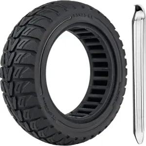 TOCBEUU 9.5x2.5-6.1 전기 스쿠터용 솔리드 타이어 오프로드 교체 휠 NIU KQi3 프로/맥스/스포츠용