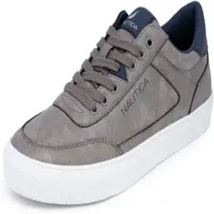 노티카 남성 캐주얼 슈즈 클래식 레이스업 로우탑 로퍼 패션 스니커즈 - 중간 및 넓은 폭 사이즈